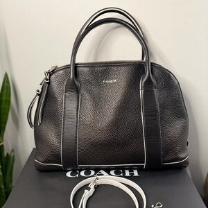 Coach Bleecker Preston Satchel Carry on Bowling bag crossbody 80165